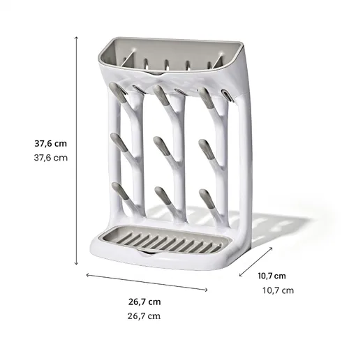 Vista 7 de OXO Tot plástico ahorro de espacio estante de secado para cocina