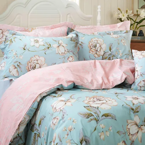 Vista 17 de FADFAY Juego de funda de edredón con estampado floral de roseta, juego de ropa de cama de encaje con volantes para niñas, 3 piezas