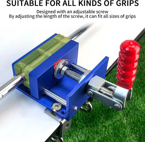Vista 2 de Crestgolf Kit de reparación de golf sin taladros e instalación de taladro para regripping palos de golf, incluye 13 cintas de agarre, cuchillo