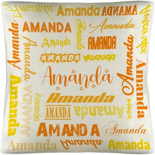 Vista 6 de Funda de almohada personalizada con nombre, fundas de almohada de lino con nombre personalizado, funda de almohada personalizada con tu nombre