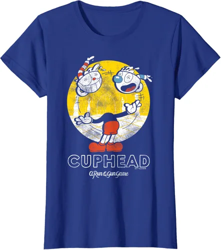 Vista 7 de Cuphead Camiseta con Mugman Head Malabarismo Negro