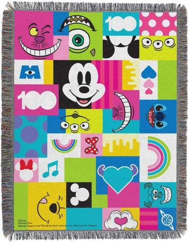 Vista 6 de Northwest Disney 100 - Manta tejida para tapiz, 48 x 60 pulgadas, celebra amigos