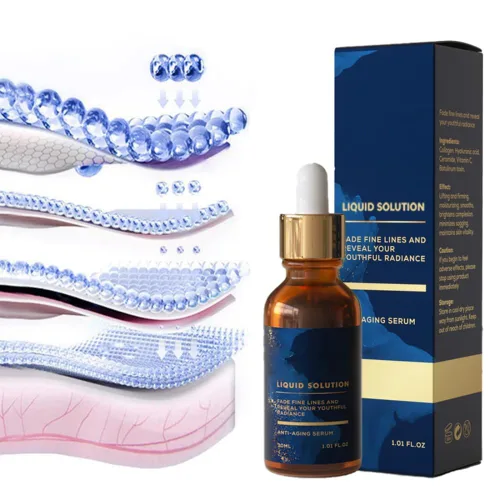 Vista 3 de Suero Olavita, suero facial Olavita, tensado facial antienvejecimiento, aumenta el colágeno de la piel, reduce las arrugas y la piel rellena