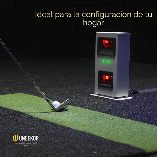 Vista 2 de Uneekor EYE MINI CORE Monitor y simulador de lanzamiento de golf, 15 puntos de datos de bola, latencia casi cero, funciona con GSPro, TGC19 y E6