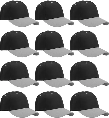 Vista 35 de Falari - 12 unidades de gorras de béisbol, lisas y de tamaño ajustable, venta al por mayor Verde militar