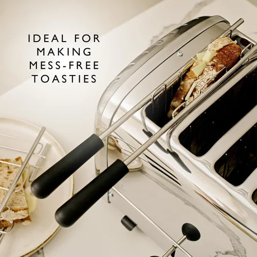 Vista 7 de Dualit Jaula de sándwich clásica para tostadoras clásicas Dualit 1 jaula de sándwich para hacer sándwiches tostados en tu tostadora Dualit Jaula