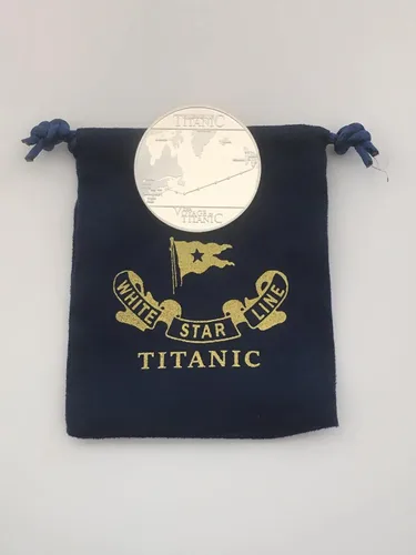 Vista 5 de Collar Titanic Corazón del Océano y Moneda Titanic