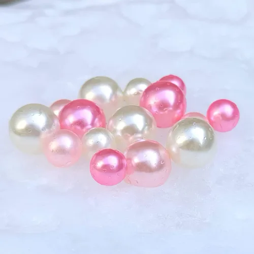Vista 7 de 140 perlas para relleno de jarrón, cuentas de maquillaje para jarrón, cuentas de maquillaje para soporte de pinceles, cuentas redondas de perlas