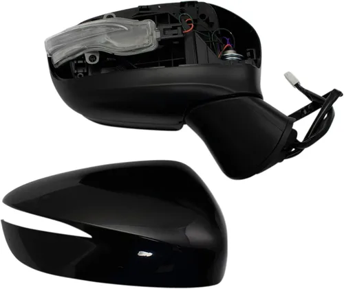 Vista 5 de TRQ Espejo lateral del pasajero con calefacción eléctrica con indicador de punto ciego pintura a juego compatible con Mazda CX-3 MA1321217 2016-2021