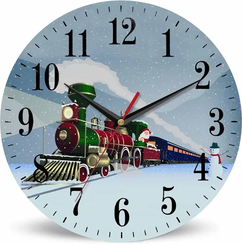 Vista 17 de Mxocom Reloj de pared de cocodrilo verde de dibujos animados con dientes, lindo estilo divertido de 10 pulgadas, silencioso, sin tictac, funciona
