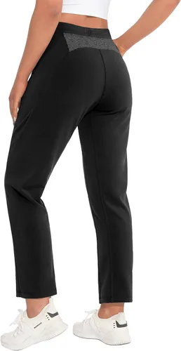 Vista 3 de Little Donkey Andy Pantalones de tobillo ultra elásticos para mujer, de secado rápido, transpirables, para correr, viajar, golf