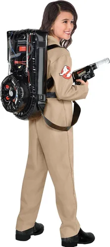 Vista 3 de amscan Disfraz de Cazafantasmas de Halloween para niños (L 12-14), beige, 1 pieza