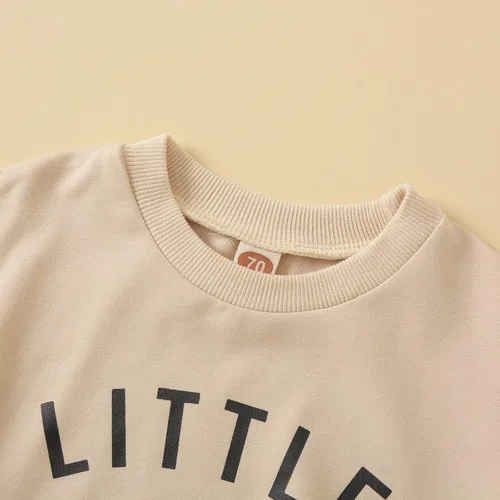 Vista 3 de Engofs Conjunto de sudadera de manga larga para bebé niño y niña, 2 piezas, sudadera de manga larga para otoño e invierno