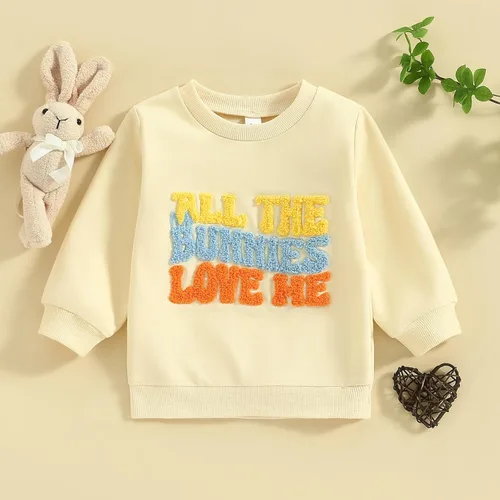 Vista 85 de Traje de San Valentín para bebé, niña, niño, traje de San Valentín, sudadera de manga larga con estampado de corazón