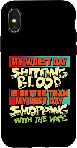 Vista 5 de iPhone 12 Pro Max Shitting Blood Sarcástico Ofensivo Irónico Divertido Extraño Silly Case