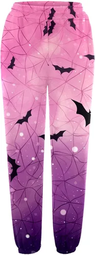 Vista 3 de Lroplie Pantalones deportivos para mujer, cintura alta, pantalones deportivos de otoño 2023, pantalones deportivos de moda Y2K, pantalones casuales