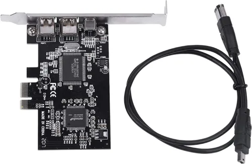 Vista 7 de Tarjeta de expansión PCI E Firewire, PCI E a 1394 Tarjeta de captura de video PCI Express a controlador de adaptador IEEE 1394 externo, Plug and