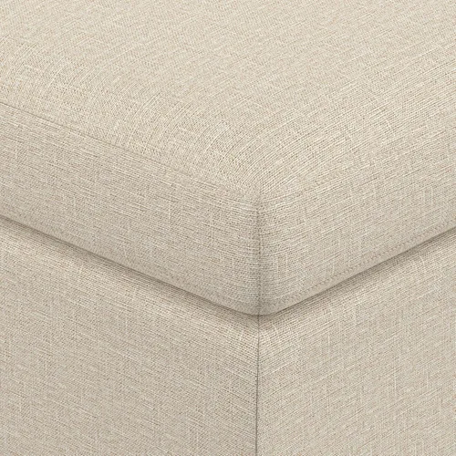 Vista 7 de SIMPLIHOME Owen - Otomana cuadrada con aspecto de lino de 36 pulgadas de Natural