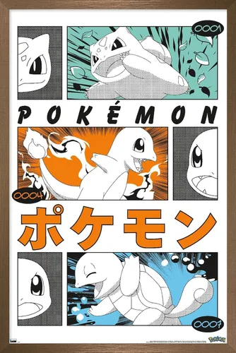 Vista 13 de Pokémon - Póster de pared de anime Trio, 34 pulgadas de largo x 22.4 pulgadas de ancho, versión premium sin marco