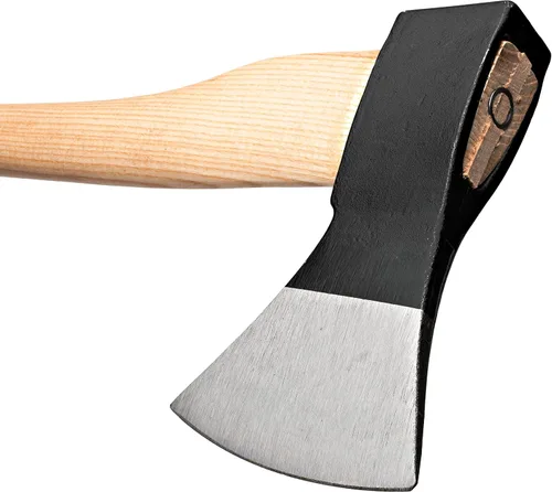 Vista 2 de Kings County Tools Hacha de tala de árbol italiano de estilo alemán Mango de madera de fresno suavemente curvado de 31.25 pulgadas de largo