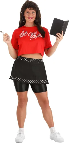 Vista 3 de Salvado por The Bell Kelly Kapowski disfraz para mujer Nostalgia de la moda de los años 90 Traje alto Bayside para Halloween y cosplay
