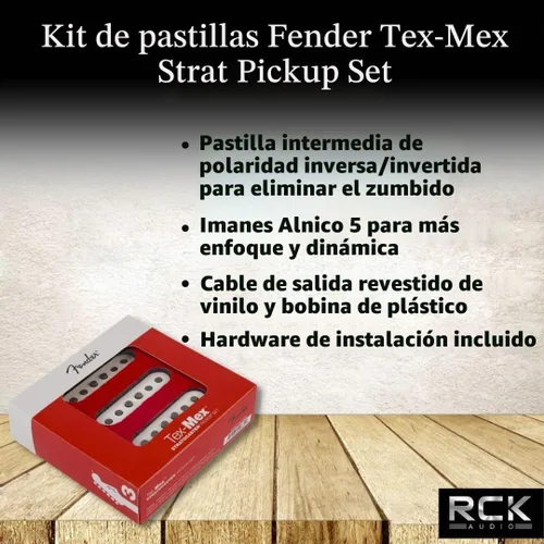 Vista 2 de Pastillas Fender Tex-Mex Strat