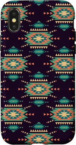 Vista 5 de Unique Western Black Turquoise Navajo Aztec Pattern Case for iPhone 17
