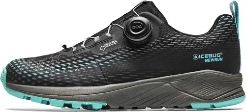 Vista 5 de Icebug NewRun BUGrip GTX - Tenis de correr para mujer, con suela de tracción con tachuelas de carburo