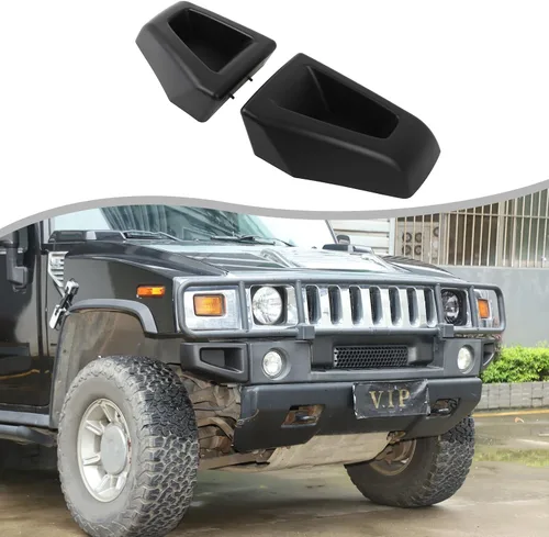 Vista 8 de PIUGILH Cubierta de esquina de bisel de parachoques delantero compatible con Hummer H2 SUV SUT 2003-2009, biseles de esquina de parachoques
