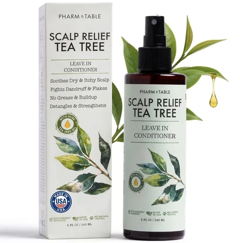 Vista 11 de Spray acondicionador sin enjuague – Tratamiento del cuero cabelludo del árbol de té (paquete de 2) – Anti-caspa, alivio del cuero cabelludo seco