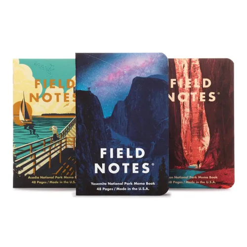Vista 13 de Field Notes: Paquete Original de Kraft de 3 - Papel Mixto (1 Gráfico/Cuadrícula, 1 Rayado/Lineado, 1 Liso/Blanco) Cuadernos de Notas - Cuadernos
