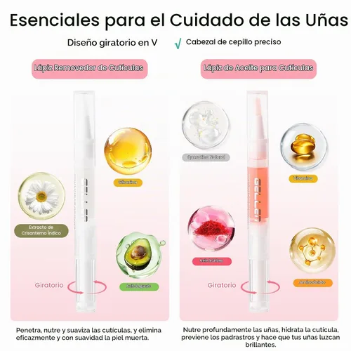 Vista 4 de Gellen Kit de cuidado de uñas con 10 herramientas de manicura: fortalecedor Aroma de flor de cerezo