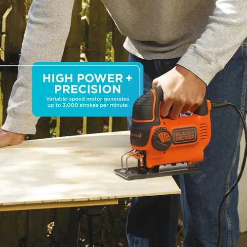 Vista 4 de Sierra de calar BDEJS600C de BLACK+DECKER, 5.0 amp