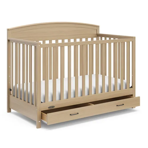 Vista 20 de Graco Benton - Cuna convertible 5 en 1 con cajón, certificado GREENGUARD Gold, se convierte de cuna de bebé a cama infantil, sofá cama y cama