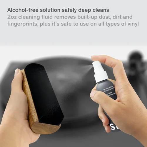 Vista 6 de Boundless Audio Kit de Limpieza de Discos de Vinilo - Kit Limpiador de Vinilo 5 en 1 Incluye Cepillo para Discos, Limpiador de Aguja, Solución