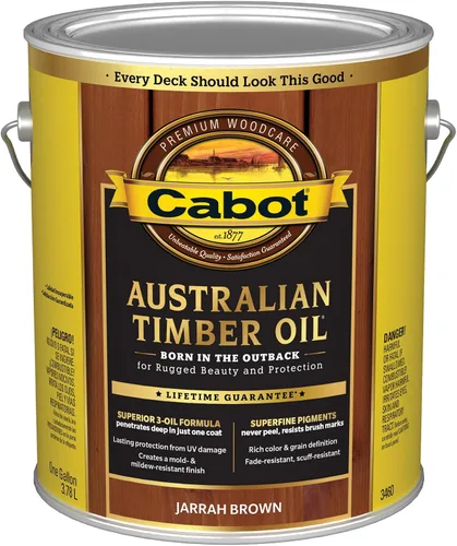 Vista 22 de Cabot Aceite de madera australiano, natural, 1 cuarto de galón