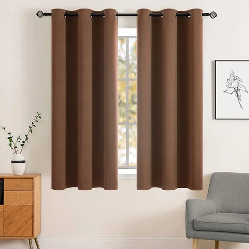Vista 73 de MIULEE Cortinas opacas para dormitorio o sala de estar, juego de 2 paneles de cortina para ventana con aislamiento térmico y bloqueo de luz