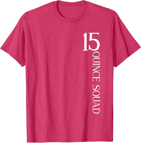 Vista 87 de Quince Squad Quinceanera 15th Birthday - Camiseta de quinceañera para niñas Asphalt Grey