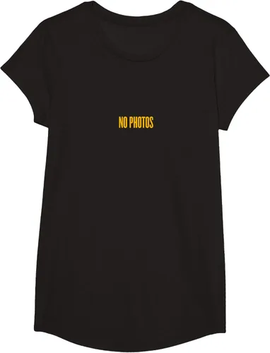Vista 4 de Justin Bieber Camiseta Purpose Tour Gold No Photos, Negro, S