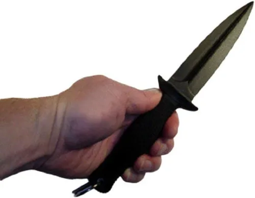 Vista 3 de Cold Steel FGX Cuchillo de bota I con mango de Kraton, negro