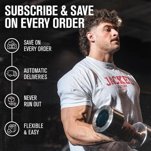 Vista 2 de Jacked Factory Monohidrato de creatina en polvo de 15 oz – Suplemento diario de creatina de 0.18 oz para hombres y mujeres, apto para veganos