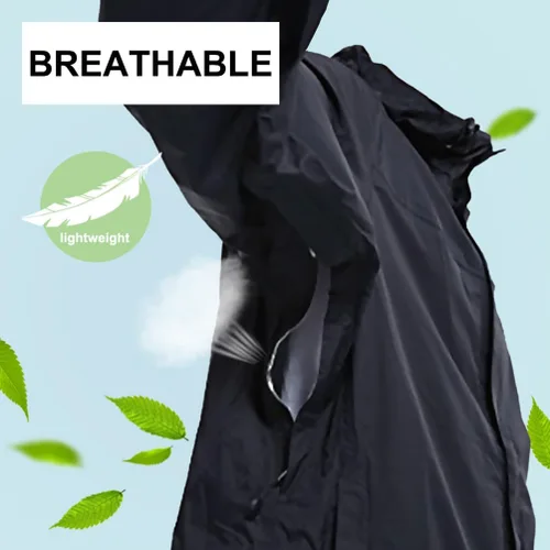Vista 3 de Chubasquero ligero para mujer, rompevientos con capucha impermeable para exteriores