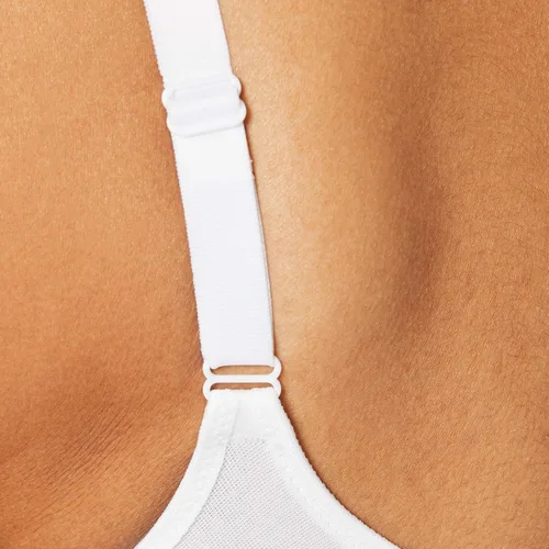 Vista 4 de Triumph Elegant algodón N Non Wired No acolchado Full Cup brasier de apoyo, Cobertura total, 40B, Blanco