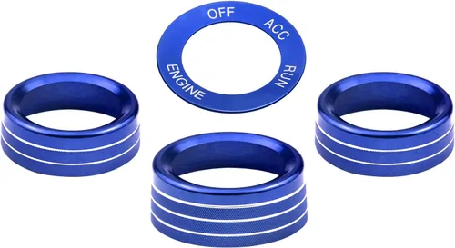 Vista 4 de para Challeger - Interruptor de señal de giro del aire acondicionado, anillo de perilla de volumen del centro automático compatible con Dodge