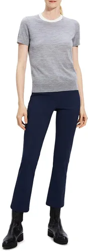 Vista 3 de Theory Camiseta básica de lana para mujer Trim
