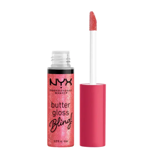 Vista 13 de NYX MAQUILLAJE PROFESIONAL Brillo de mantequilla, brillo de labios no pegajoso, - Eclair (rosa)