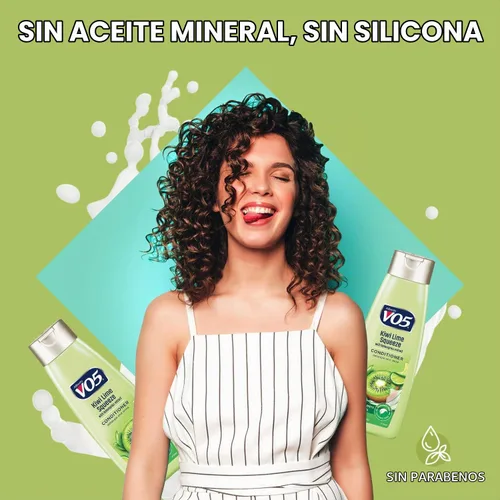 Vista 5 de Alberto VO5 Herbal Escapes Kiwi Lime Squeeze Acondicionador clarificante, 12.5 onzas