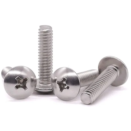Vista 11 de Tornillos de máquina con cabeza de armadura de 1/4-20 x 1, Phillips Drive, rosca completamente a máquina, acero inoxidable 18-8 304, acabado