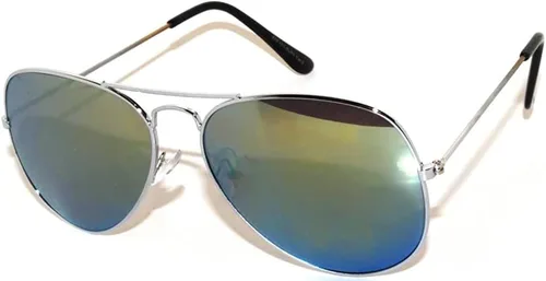 Vista 55 de OWL Paquete de 12 lentes de sol de aviador a granel de metal dorado, plateado, marco negro para hombres y mujeres, gafas de fiesta