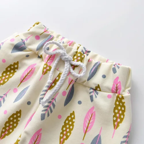 Vista 5 de Eghunooy Conjunto de sudadera con capucha floral de manga larga para bebé niña con bolsillo y diadema